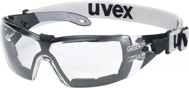 Uvex Pheos Guard safety goggles - Supervision Extreme - Transparent/Black-Grey