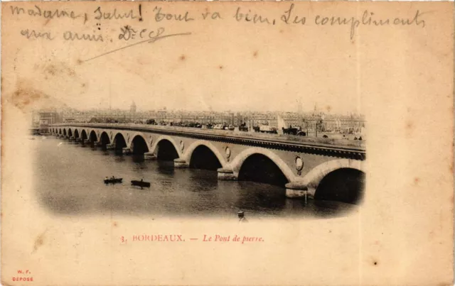 CPA Gironde BORDEAUX Le Pont de PIERRE (982500)