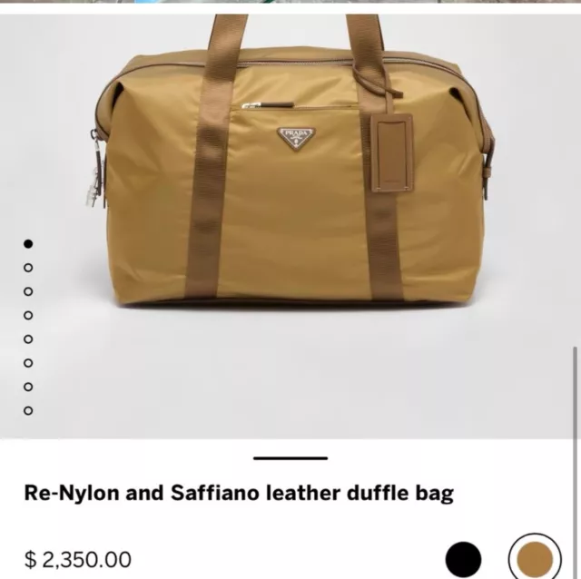 Prada Beige Ostrich Large Duffel Bag – Encore Resale.com
