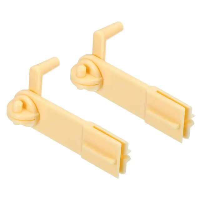 2 piezas tablero de tarjetas de hilo de coser de hilo dental de plástico para bordar, amarillo