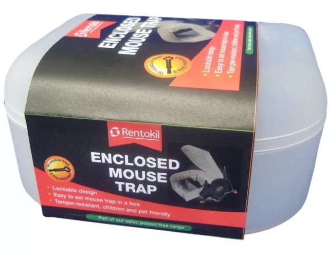 Rentokil Enclosed Mouse Trap , Enclosed Rat Trap Lockable Rodin