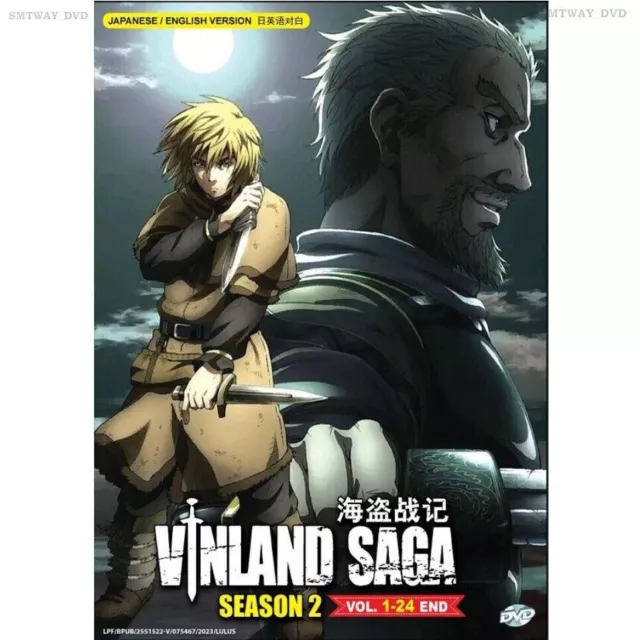 English dubbed of Vinland Saga Season 2 (1-24End) Anime DVD Region 0