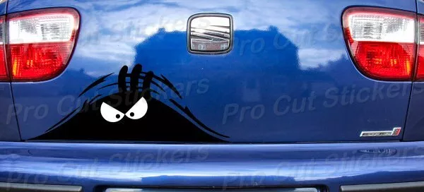 Evil Monster Small to Large Peeping Peek a Boo Funny Car Van Stickers Decals d1