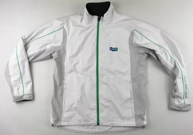 Galvin verde Gore-Tex membrana impermeabile bianco cerniera giacca golf uomo 2XL XXL