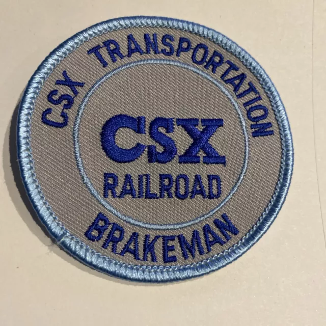 CSX Railroad Brakeman Patch Train Transportation Never Used 3”