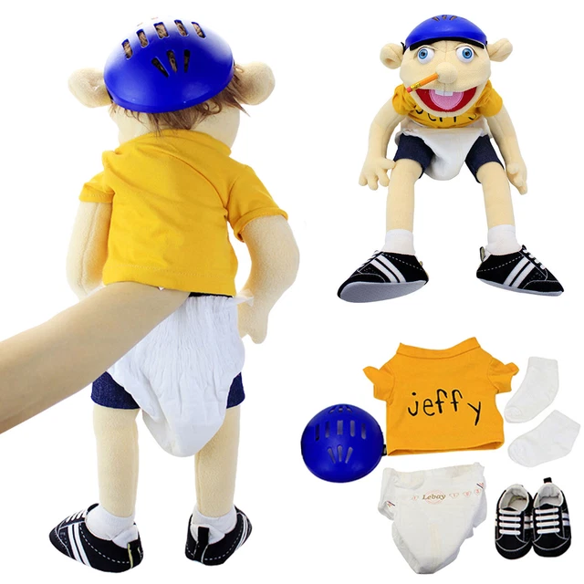 JEFFY PUPPET JEFFY Hand Puppet Plush Toy Stuffed Doll Kids