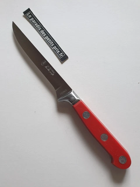 Lot De 6 Couteaux Steak LA FOURMI ABS Gros Rivet - Manche Noir N°21 - Fabriqué En France