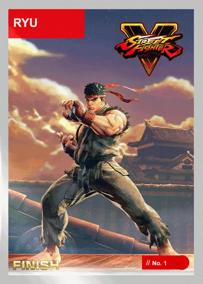 Ryu (power 1) FOIL - 2021 Street Fighter NFT Series 1 - MINT# 2,942
