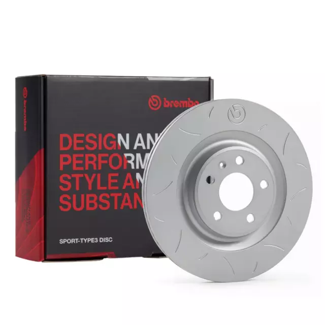 Brembo Sport TY3 Rear Brake Discs for Porsche 911 (997) 3.8 Carrera 4S (04-13) 3