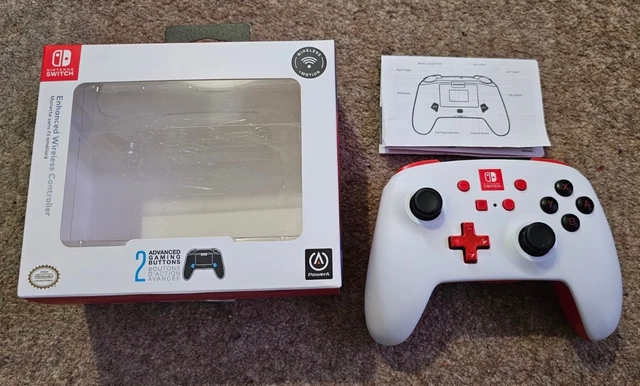 Nintendo Switch Enhanced Wireless Controller (PowerA) - White/Red