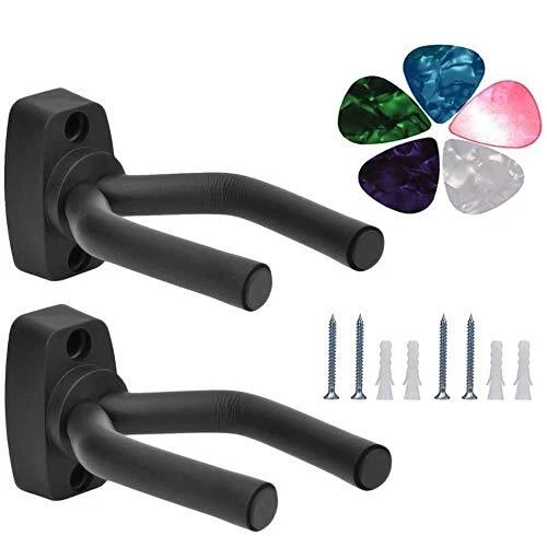 Support Mural pour Guitare Support de Guitare 2 Pack Compatible avec Acoustiq...