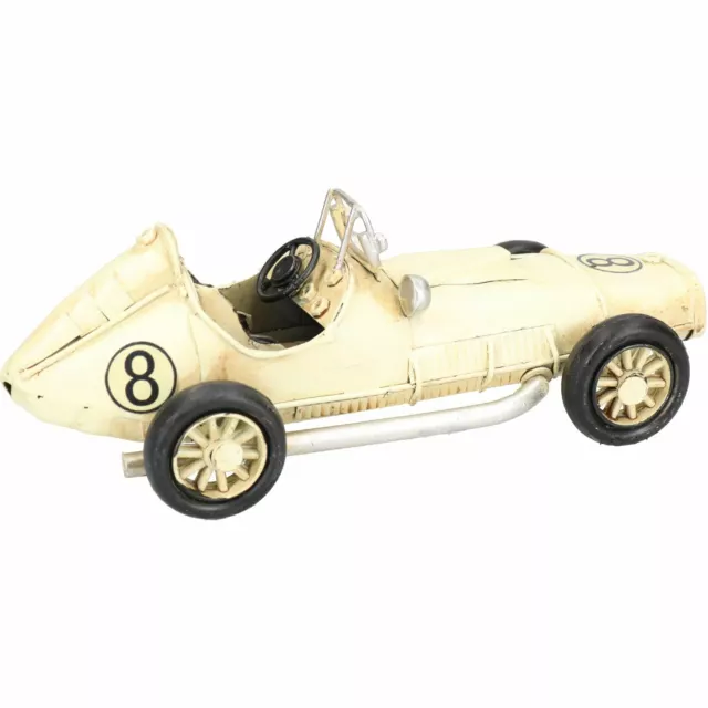 Small Racing Car Metal Ornament Model Sculpture Statue Decoration Replica Auto