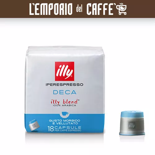 108 Capsule Cialde Caffe illy Iperespresso Decaffeinato Dek Deca Caffè Originale