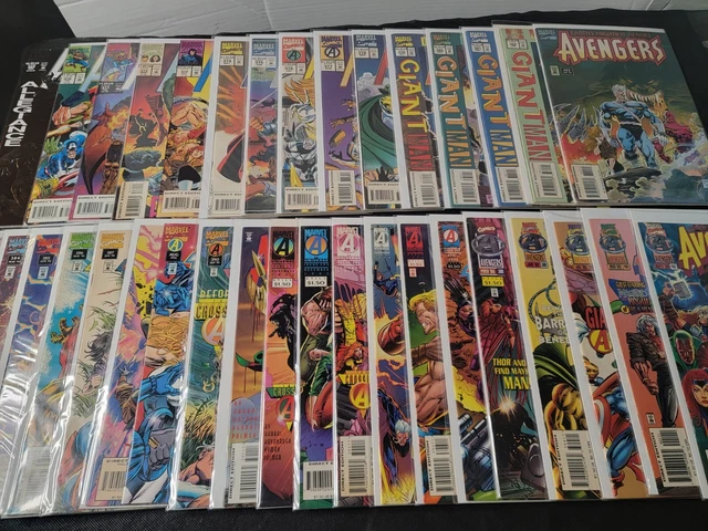 Avengers    35 Issue Full Run  #369-402   Marvel Comics  Low Prints  Vf/Nm