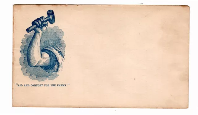 US Civil War Patriotic Cover Aid And Comfort For The Enemy LOT#19