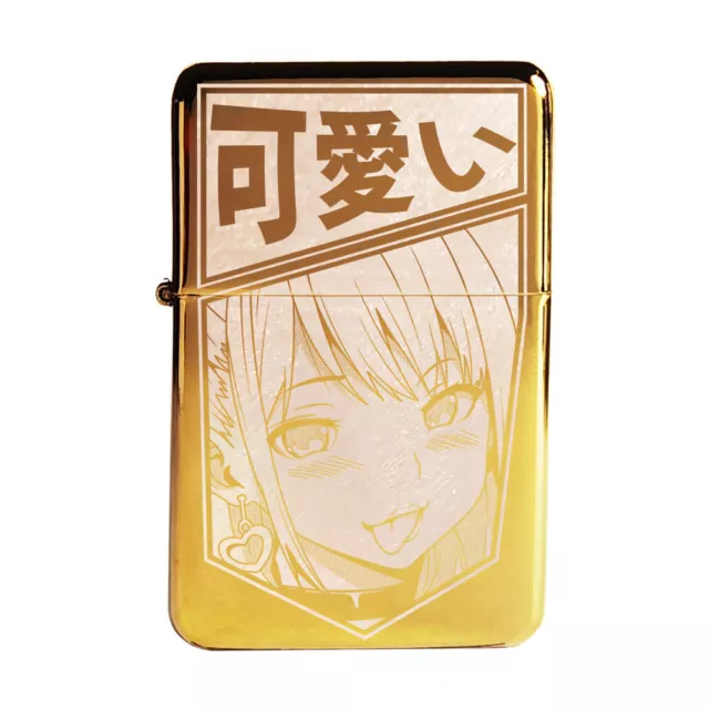 BRAND NEW -  DESIGNED BRUSHED STYLED CIGARETTE PETROL LIGHTER - Cute anime