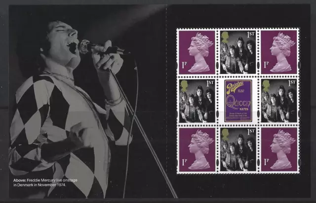 Great Britain 2020 Queen Live Definitive Pane Unmounted Mint, Mnh