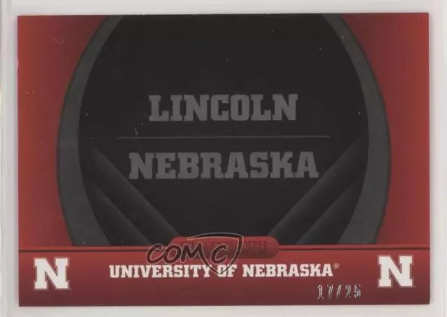 2015 Panini Nebraska Cornhuskers Gold /25 University of Nebraska #2