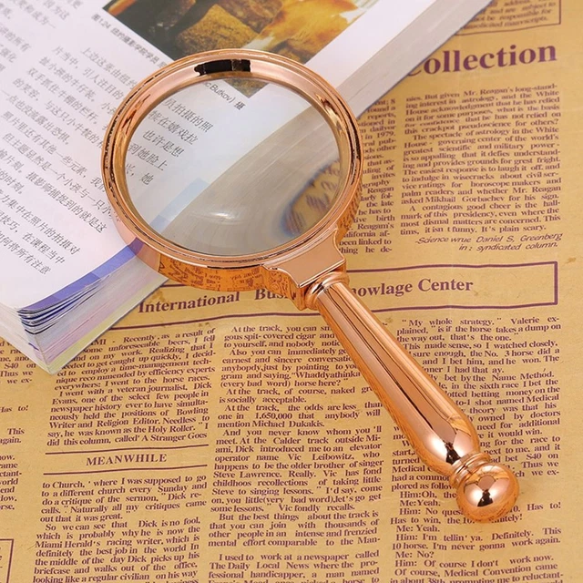 Handheld Reading Jewelry Magnifiers 10X Magnifying Glass Microscope  Home