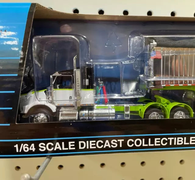 1/64 DCP Lime Green/Black Kenworth T800 Sleeper TRUCK ONLY