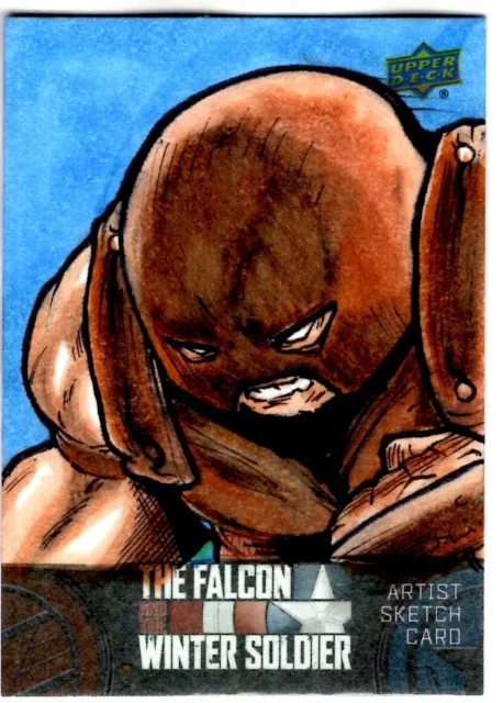 Marvel Falcon & The Winter Soldier JUGGERNAUT Marshall Baker ARTIST SKETCH 1/1