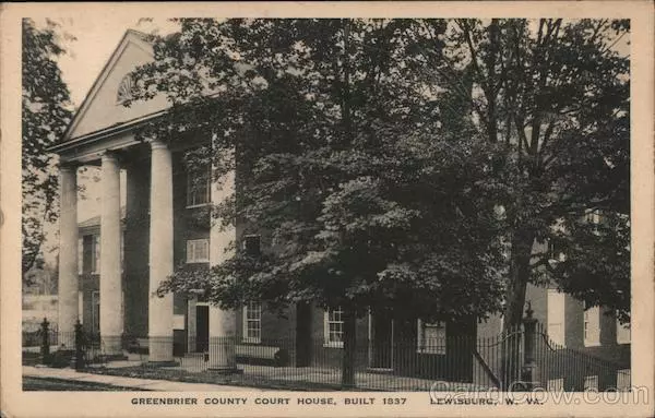 1934 Lewisburg,WV Greenbrier County Court House West Virginia Seneca Drug Co.