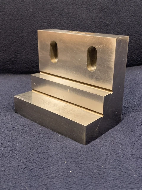 Machinist/Toolmaker Step Angle Plate, Hardened Precision 3" x 2-3/4" x 3"