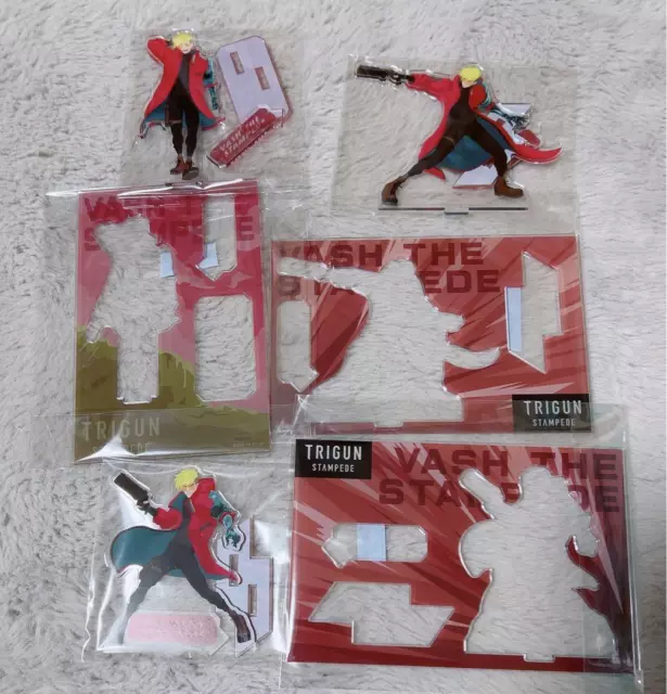 Trigun Vash Acrylic Stand Lot of 3 Bulk sale Anime Character Goods