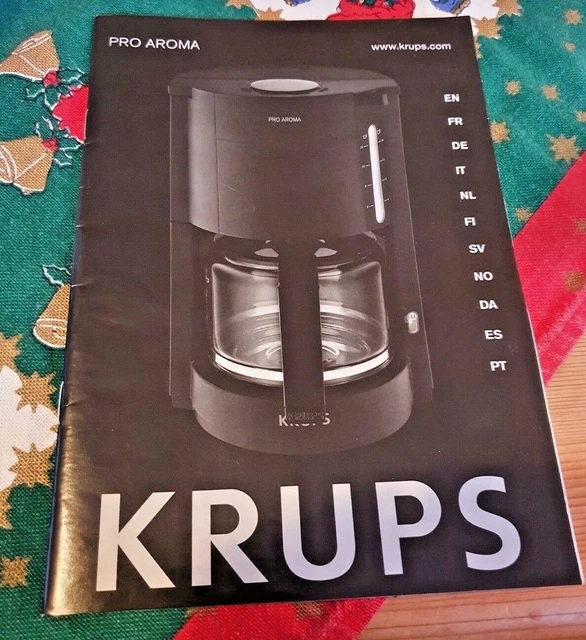 BEDIENUNGSANLEITUNG -  für KRUPS PRO AROMA Kaffeemaschine NC00119420 gebraucht