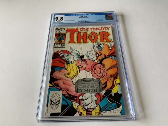 Thor 338 Cgc 9.8 White Pages 2Nd Beta Ray Bill App Nick Fury Marvel Comics 1983