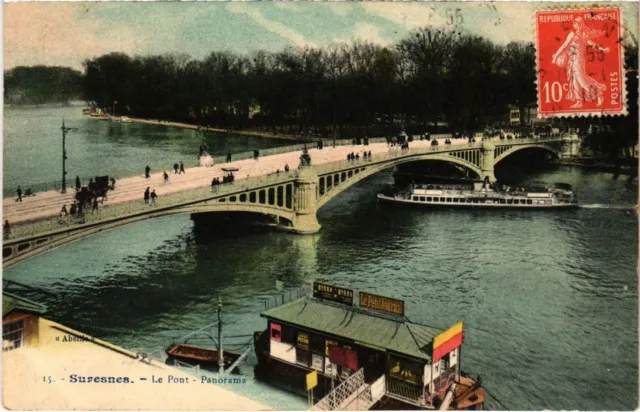 CPA SURESNES Le Pont - Panorama (1322645)