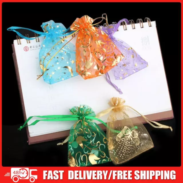 4x50 pcs Jewelry Candy Mixed Color Mini Gift Pouch Bags Wedding