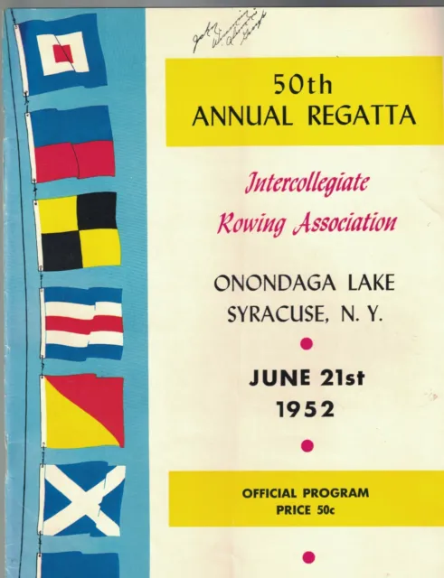 Intercollegiate Rowing Association 50th Annual Regatta Schedule June 21