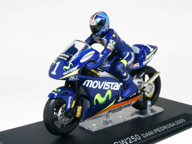 IXO 1:24 Scale Honda RSW250 #1 DANI PEDROSA 2005 Diecast Models Motorcycle