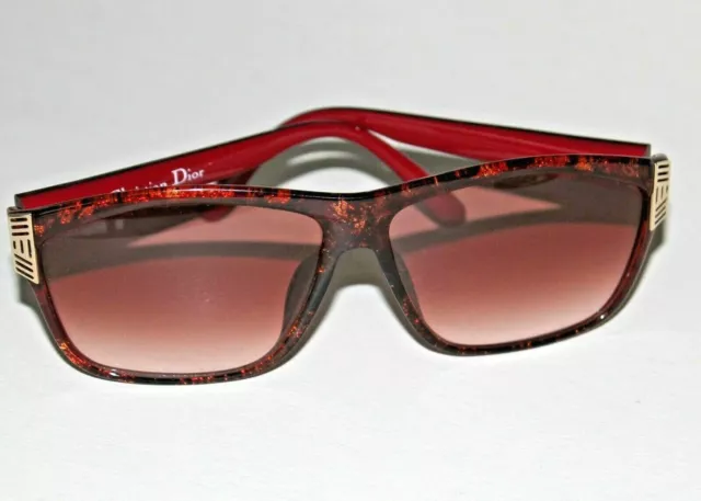 Occhiali da sole vintage DIOR - inserti foglia oro - lenti sfumate - condizioni TOP