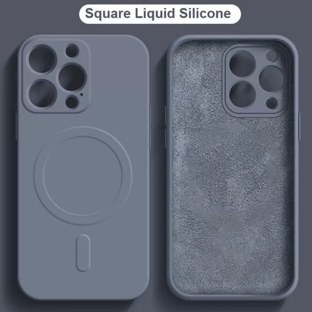 Hülle Für iPhone 15 14 13 12 11 Pro Max X XR XS Silikon Magnet Schutz Case Cover