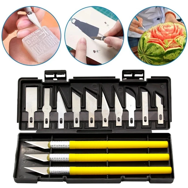 Durable Blades 13Pcs/Set Cutter Multifunctional With Box Paper Sticker