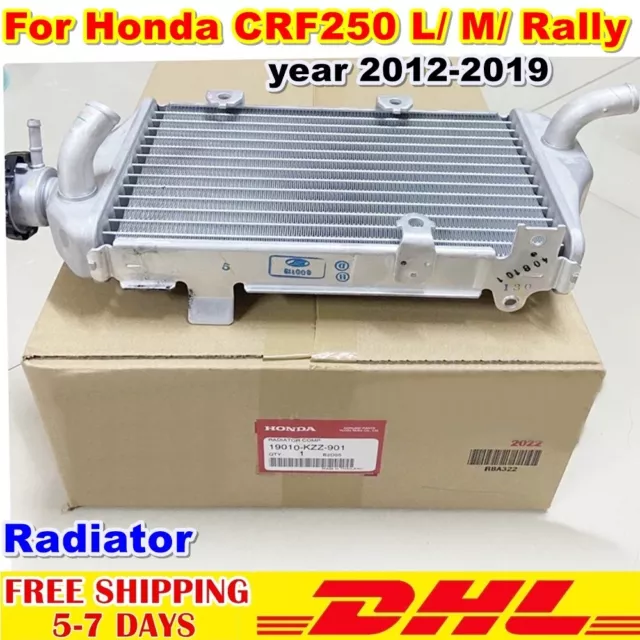 R6 Radiator Aluminum For Honda Crf 250 M L Rally 2012 - 19 Service center Parts