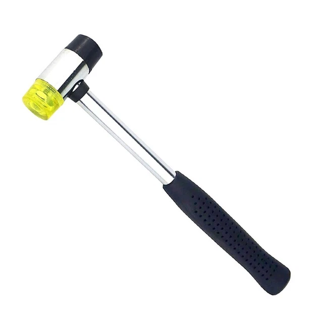 Marteau en caoutchouc tête jaune translucide 25 mm mini-outil pour bijoux artis