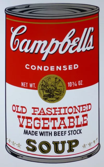 Andy Warhol Campbells' Vecchio Fashion Ortaggio Zuppa II Sunday B.Morning