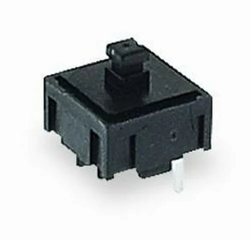 (100-Pk) E-Switch 320 Series Round Button Tactile Switch Black 320.02E11.08BLK