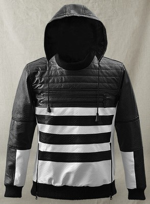 Trend Véritable Cuir D'Agneau Veste Créateur Motard Homme S M L XL 