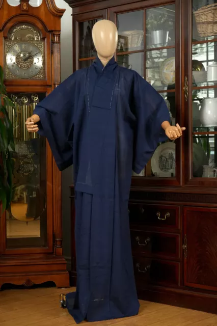 Dear Vanilla Japanese Silk Iromuji Kimono Women's Authentic Japan Made Vintage