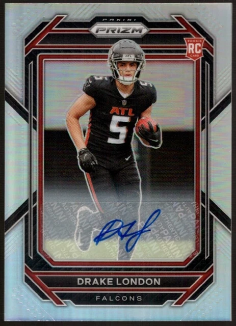 Drake London Falcons Rookie Auto Argent Prixms 308 1st Rc Sp 2022 Panini Prizm Eur 1 36 Drake London Falcons Rookie Auto Argent Prixms 308 1st Rc Sp 2022 Panini Prizm Eur 1 36