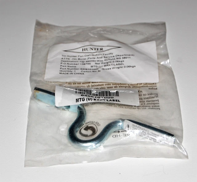 HUNTER ANTIQUE VINTAGE Ceiling Fan Original New Parts Mounting "U