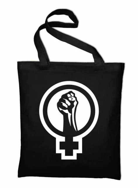 #2 Féminisme Logo Sac en Toile de Jute Sac en Coton Feminist Signes