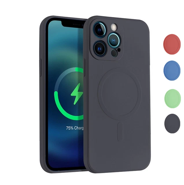Magnetic Magsafe Case for iPhone 12/13 Pro Slim Silicone Shockproof Phone Cover