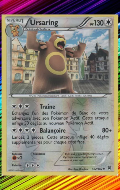 Ursaring Reverse - XY8:Impulsion Turbo - 122/162 - Carte Pokemon Neuve Française