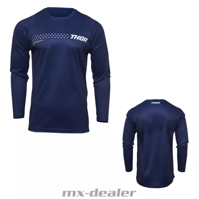 Thor Sector Minimal Navy Cross Jersey, Jersey Motocross Enduro MX Dh MTB