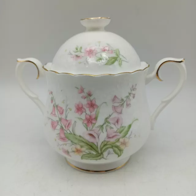 Vintage Royal Albert China  Lidded Sugar Bowl 'For All Seasons' -Parkland